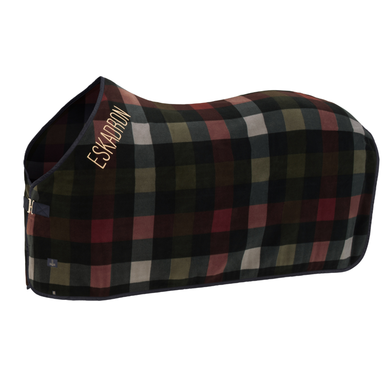 Eskadron Fleece Check Sweat Rug Heritage AW26 - Black/Deep Moss/Merlot/Ash