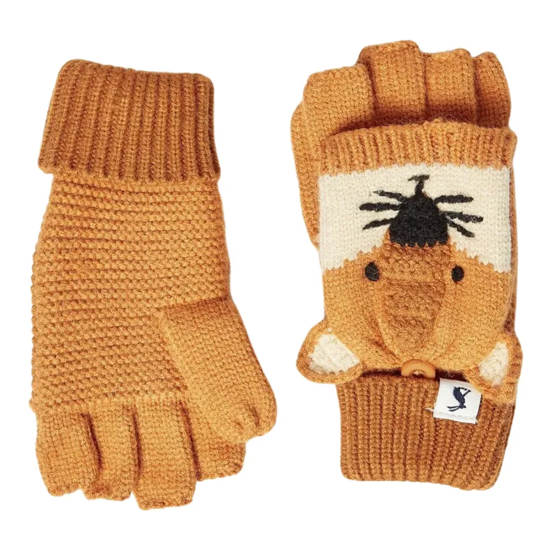 Joules Kids' Carey Character Gloves - Fox