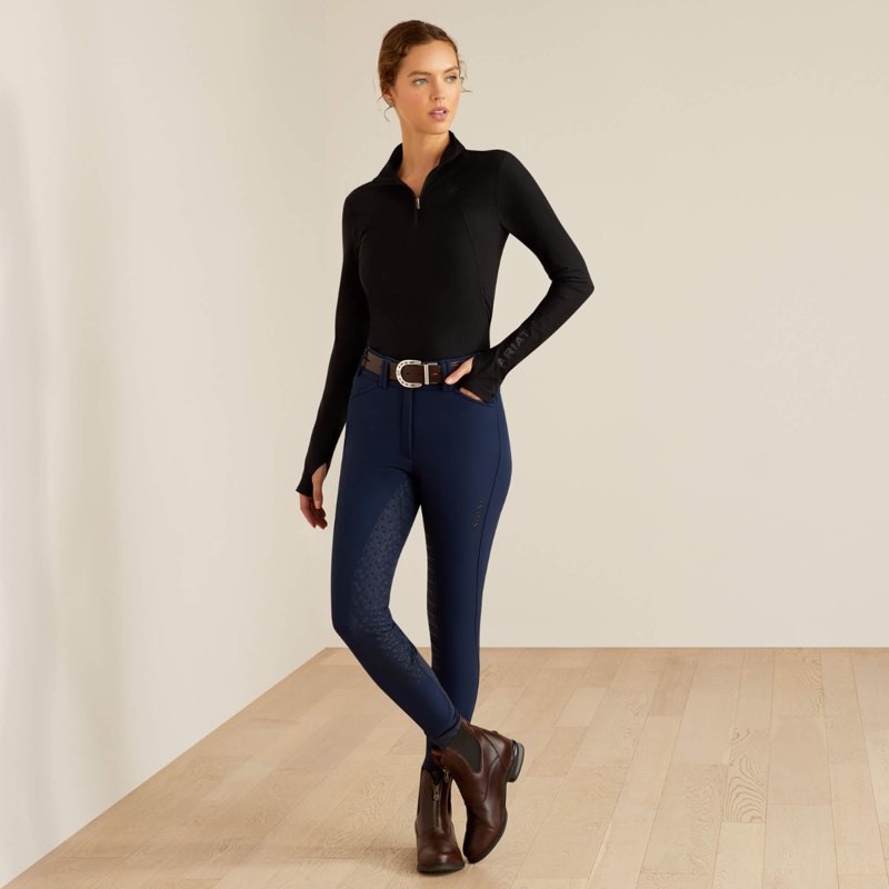 Ariat Women's Lowell 3.0 1/4 Zip Base Layer - Black-2