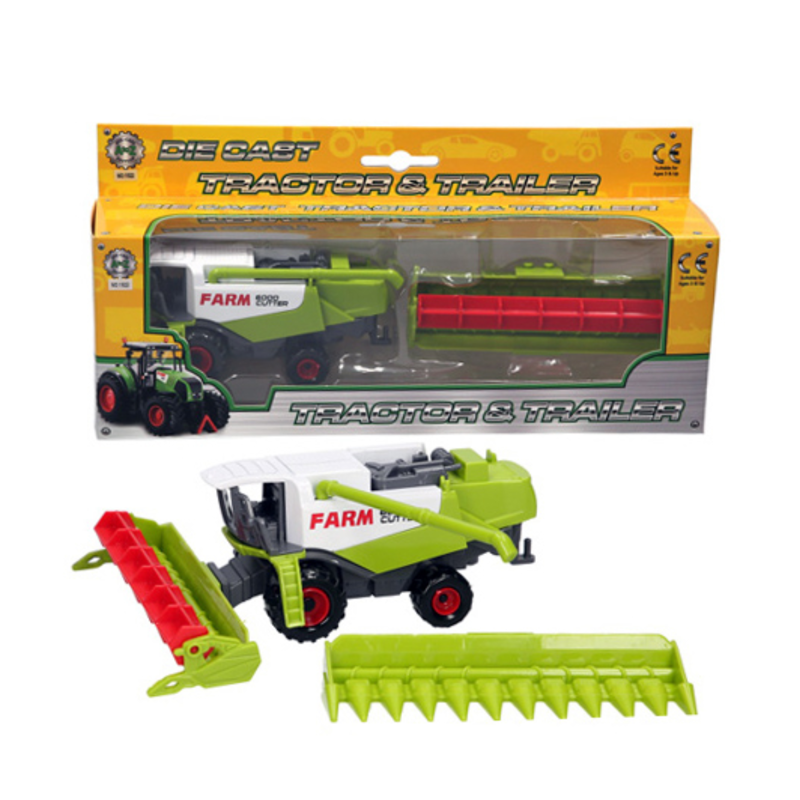 Padgett Bros Diecast Farm Harvester and Trailer - Assorted-1