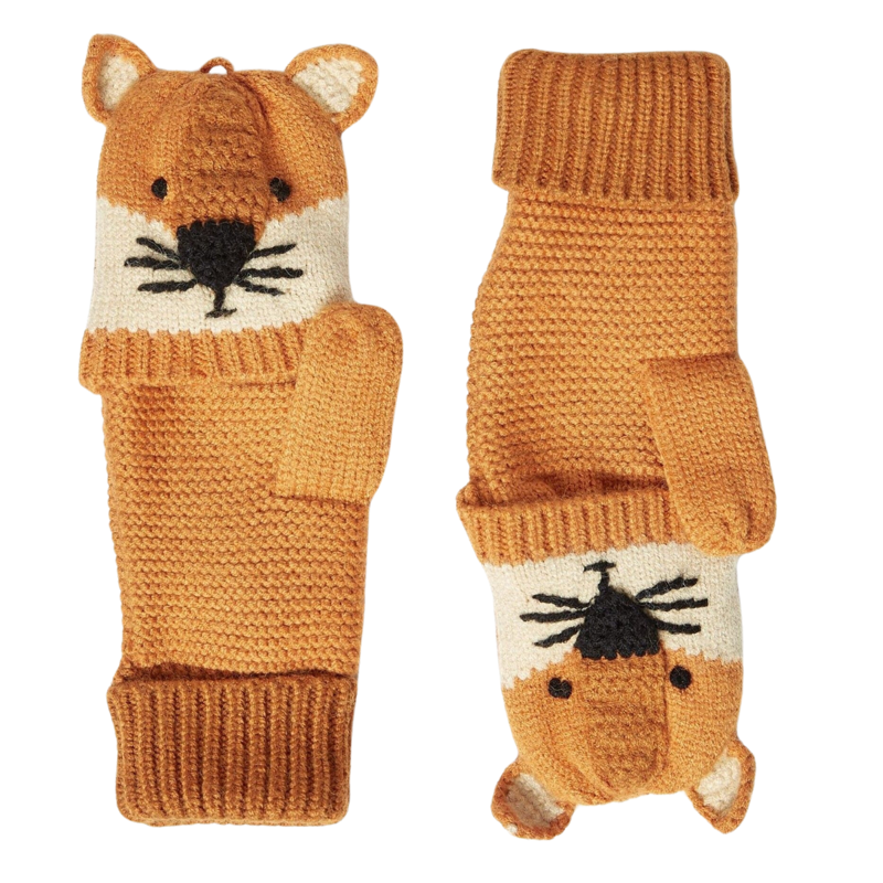 Joules Kids' Carey Character Gloves - Fox-1