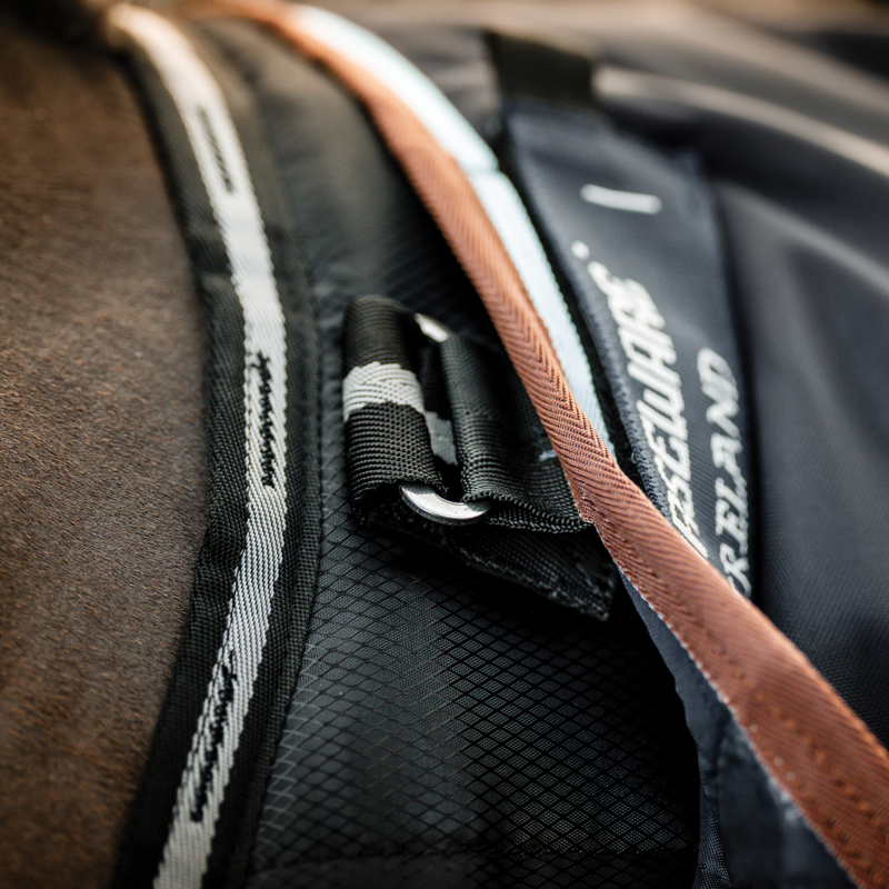 Horseware Easy-Layer 400g Heavy Stable Plus Rug - Black/Black Silver-4