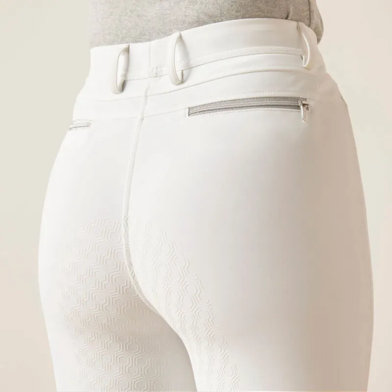 Ariat Women's Tri Factor Full Seat Tights - White-2