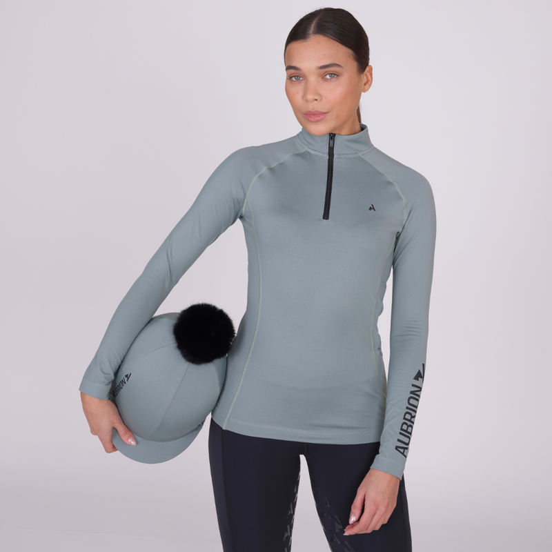 Aubrion React Winter Base Layer - Sage-2