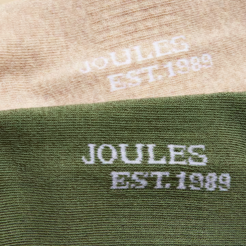 Joules Men's Volley Socks 2 Pack - Green Orange-2