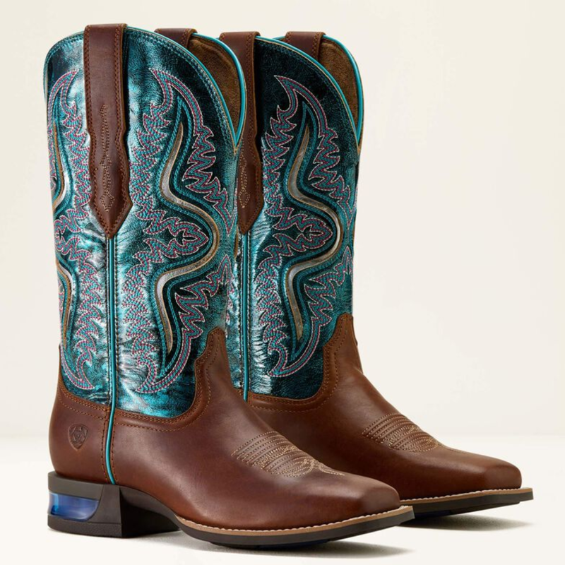 Ariat Women's Captivate Wide Square Toe Western Boot - Vintage Caramel-6