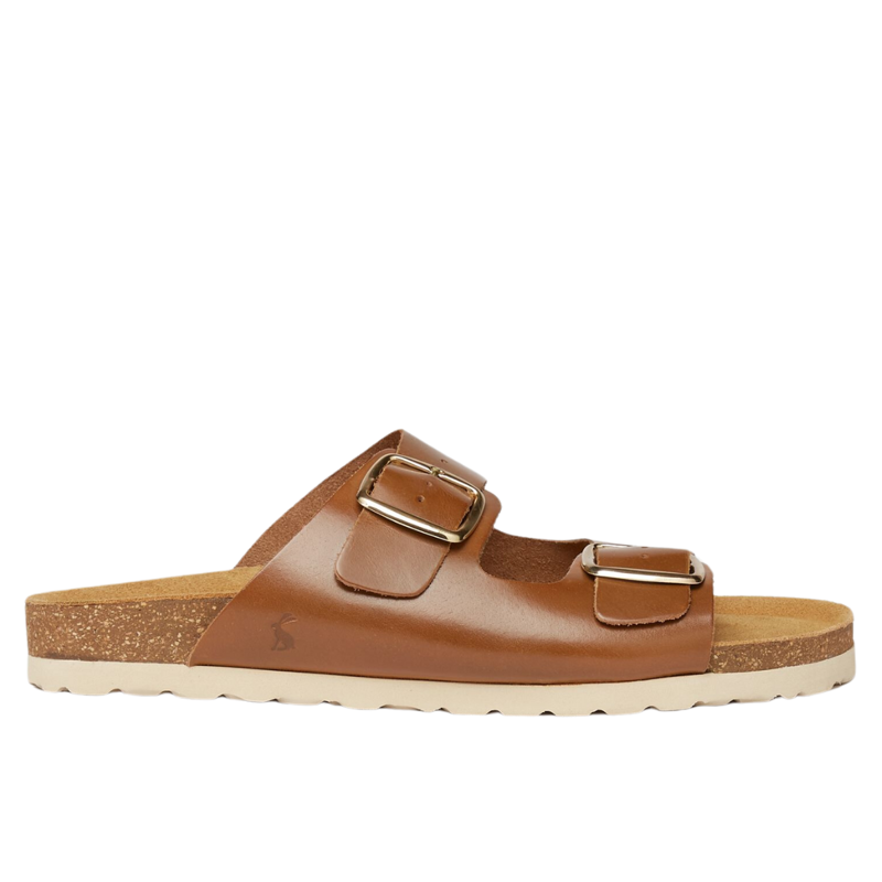 Joules Ladies Celeste Double Strap Sandals - Tan-3