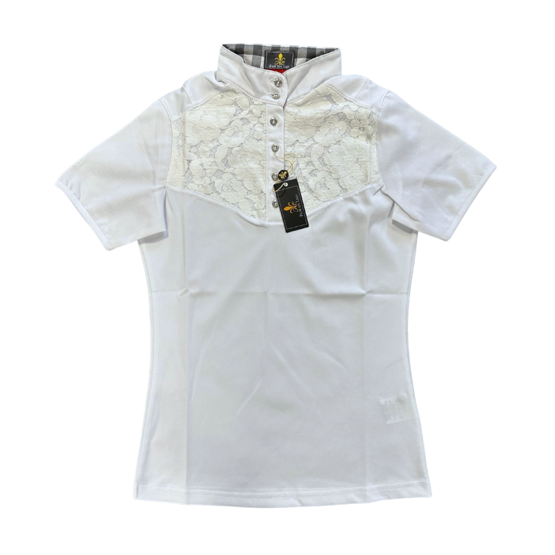Fior Da Liso Cesira Competition Shirt - White/Silver
