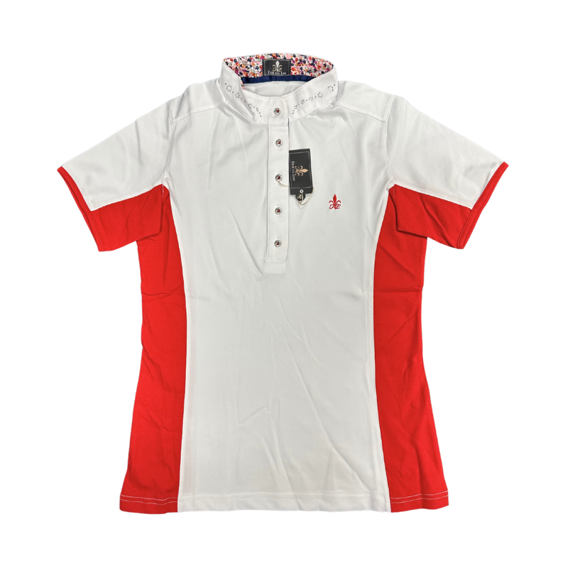 Fior Da Liso Madina Competition Shirt - White/Red Sunset