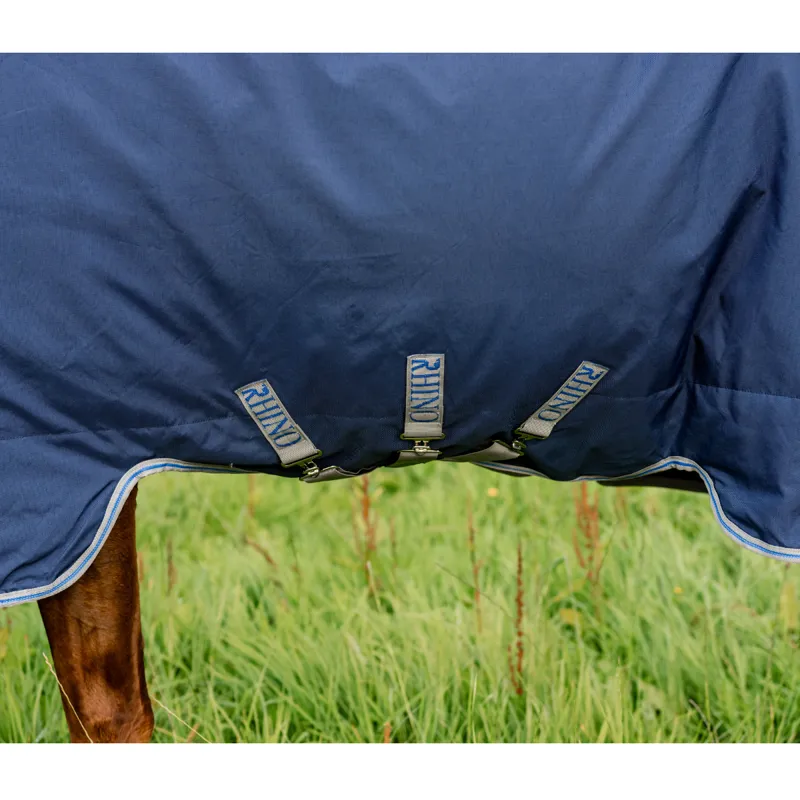 Horseware Rhino 450g Heavy Plus VL Turnout Rug  - Navy/Titanium Grey Classic Blue-2