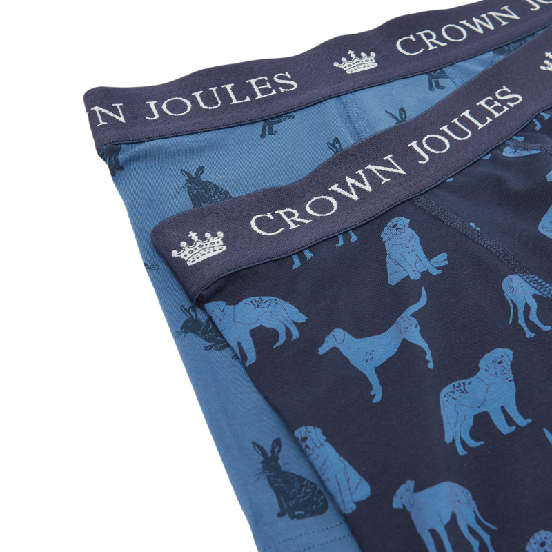 Joules Men's Crown Joules Pack of Two Cotton Briefs - Hare of the Dog-2