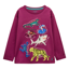 Joules Boy's Finlay Applique Long Sleeve T-Shirt - Purple