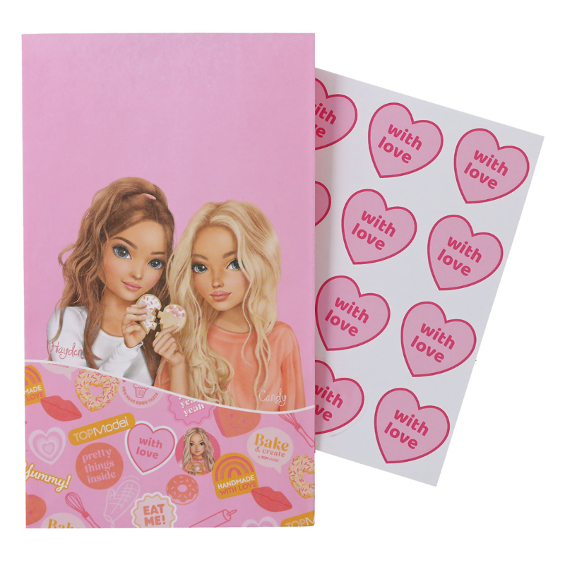 TOPModel Paper Bags Incl. Stickers Bake and Create - Set of 12-5