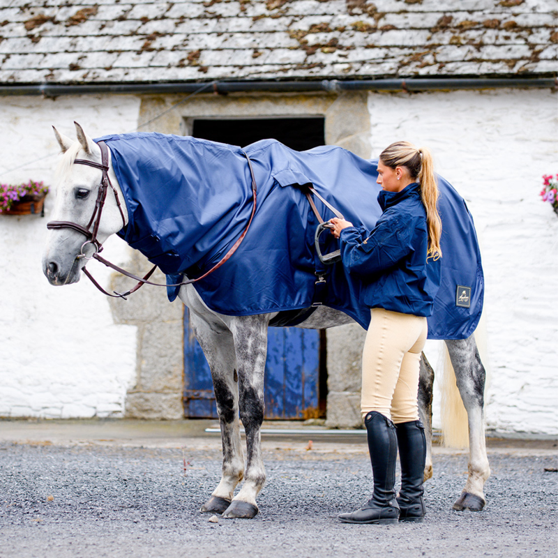 Mackey Equestrian Pack-A-Mac - Navy