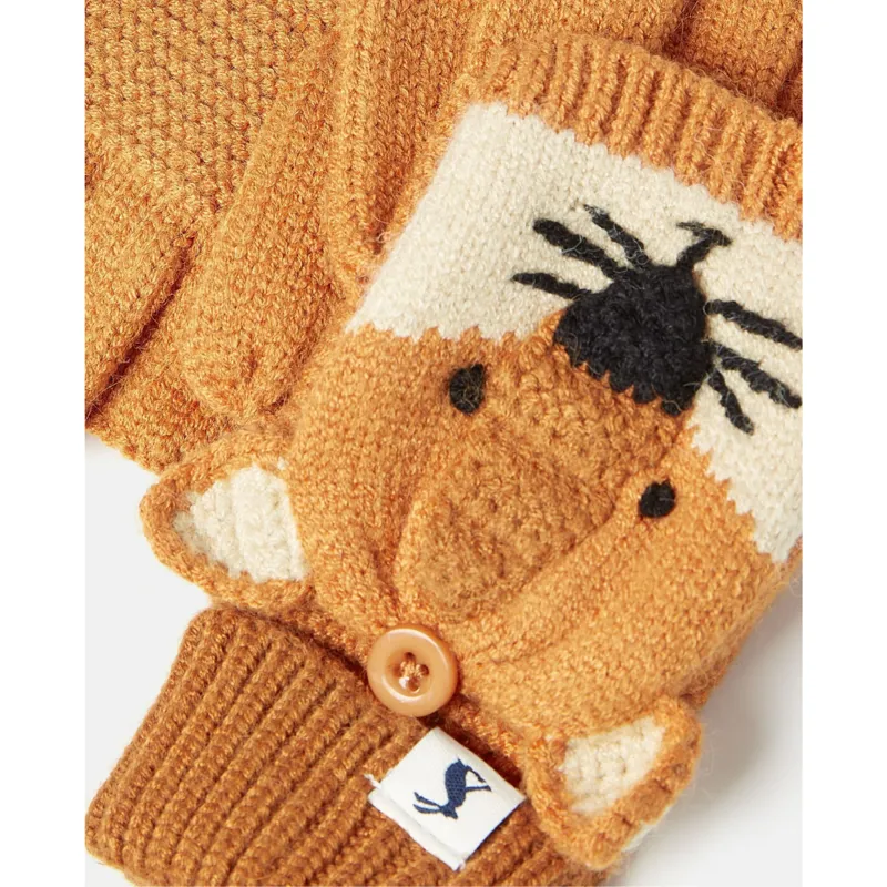 Joules Kids' Carey Character Gloves - Fox-2