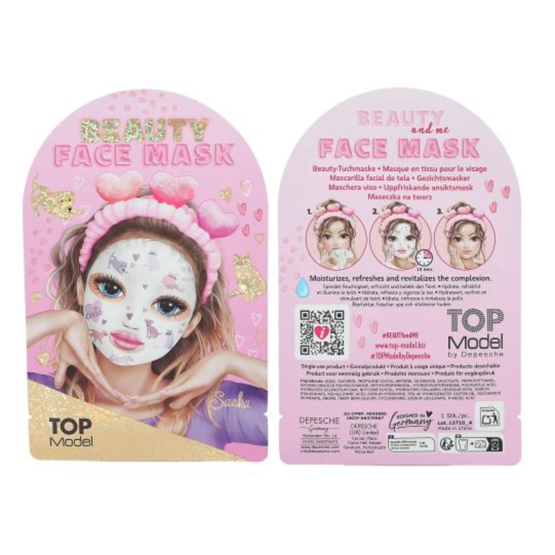 TOPModel Beauty Face Mask BEAUTY and ME - Assorted-3
