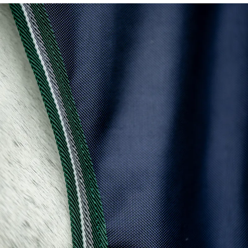 Horseware Rambo Wug Lite 0g Turnout - Navy/Hunter Green/Silver-5