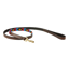 WeatherBeeta Polo Leather Dog Lead -  Cowdray Brown/Pink/Blue/Yellow