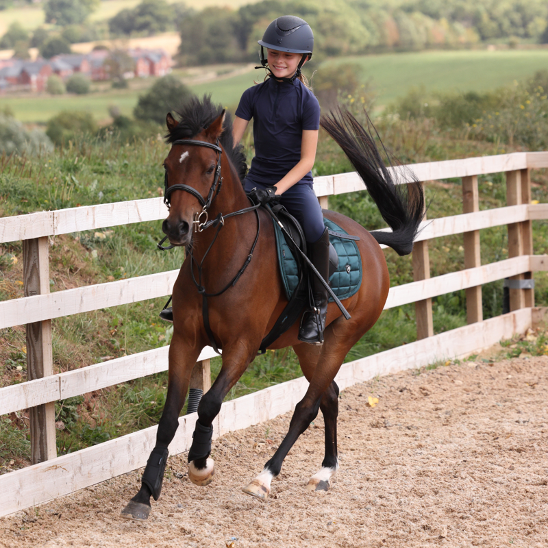 Aubrion Young Rider React Short Sleeve Base Layer -  Midnight-2