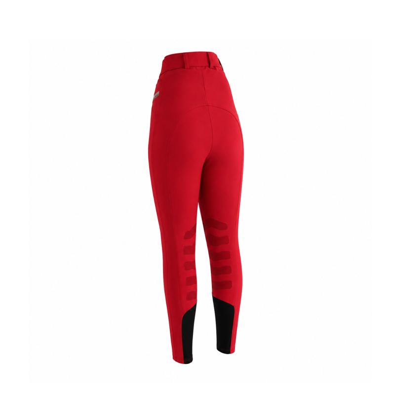 Montar Full Skin Star Silicone Patch Seat Breeches - Red-1