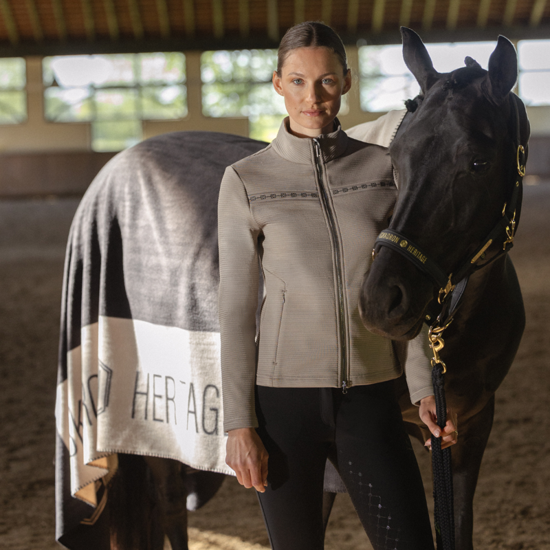 Eskadron Fleece Plaid Sweat Rug Heritage AW26 - Black/Ash-2