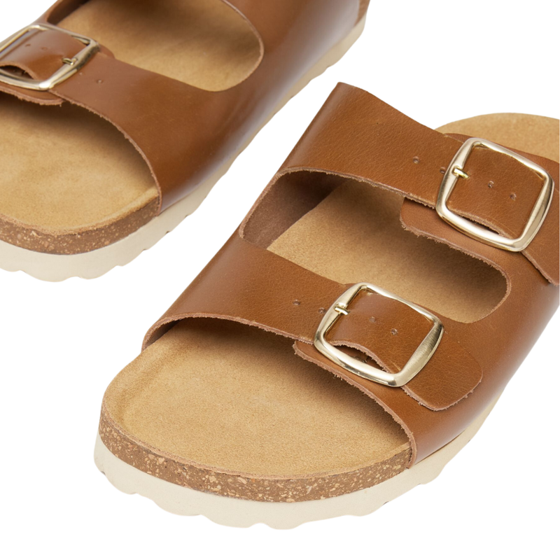 Joules Ladies Celeste Double Strap Sandals - Tan-2