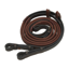 Horseware Rambo Micklem Rubber Reins with Brass Fittings - Brown