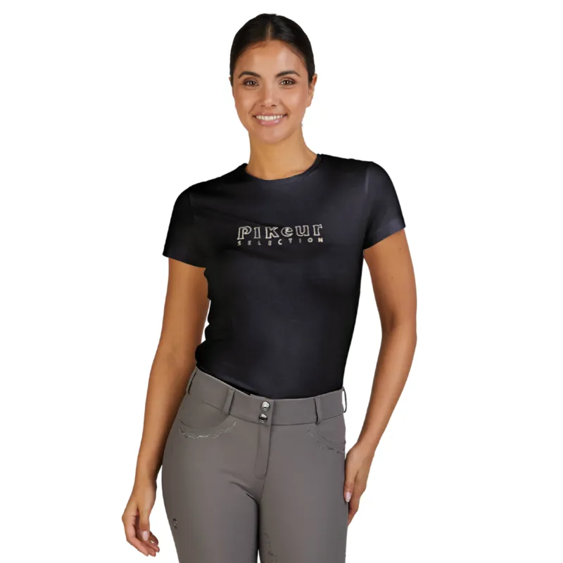 Pikeur Selection Ladies Round Neck T-Shirt - Black