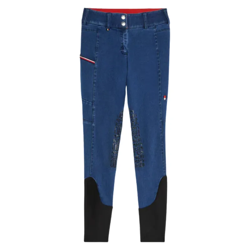 Tommy Hilfiger Knee Grip Denim Style Breeches - Ocean