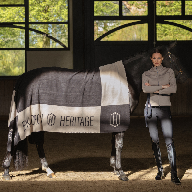 Eskadron Fleece Plaid Sweat Rug Heritage AW26 - Black/Ash-1