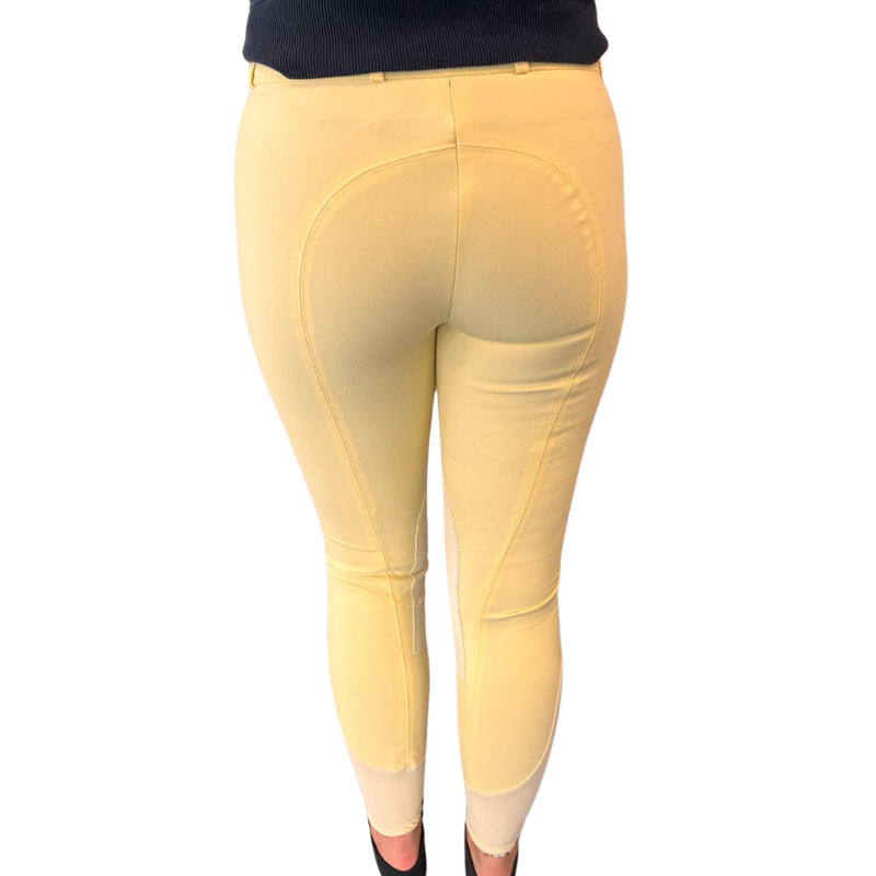 John Whitaker Lvy Ladies Self Seat Breeches - Yellow-1