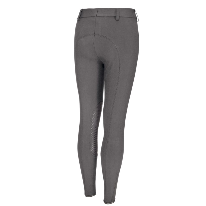 Pikeur Brooklyn Grip Girls Breeches - Middle Grey-1
