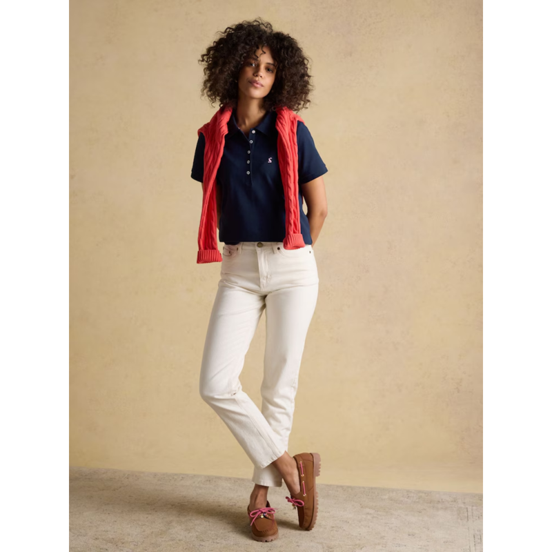 Joules Ladies Woody Polo Shirt - Navy-8