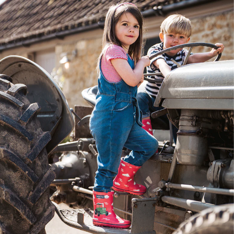 Tractor Ted Toot Toot Children's Wellies - Red-4