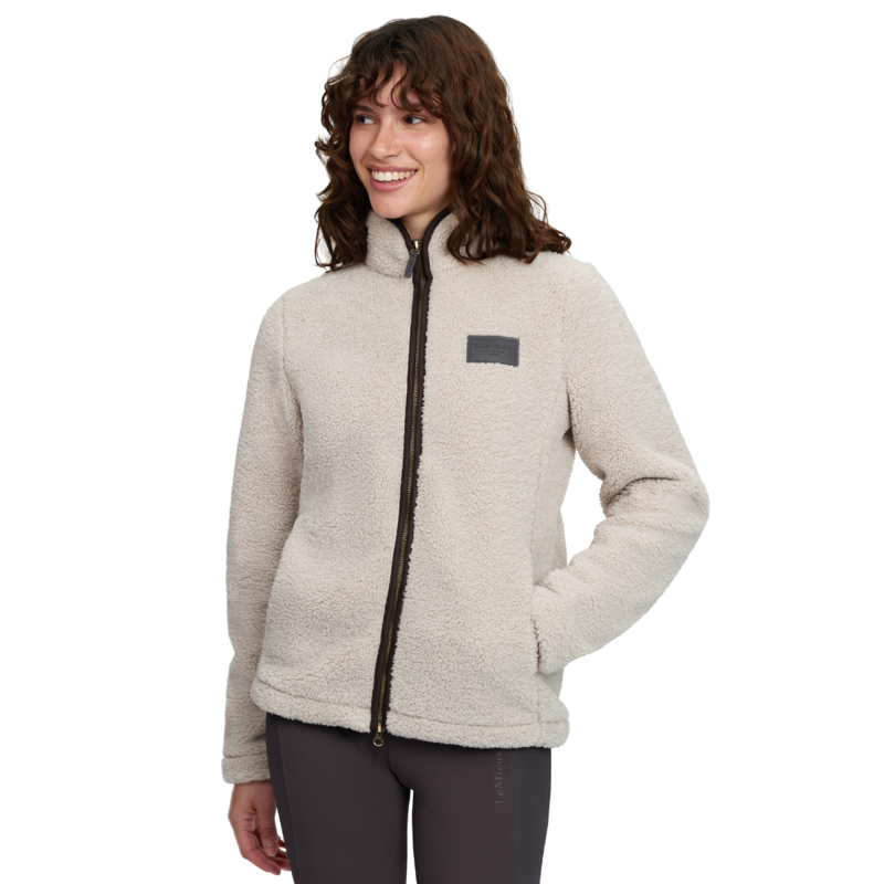LeMieux Heritage Borg Zip Through Jacket - Stone