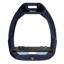 Flex-On Safe-On Inclined Ultra-Grip Stirrups - Navy Blue/Black/Glacier Blue