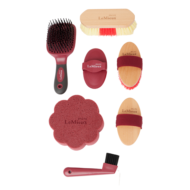 LeMieux Mini Grooming Set - Red-2