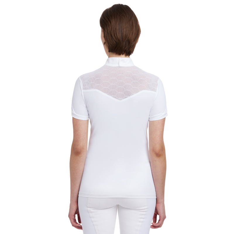 LeMieux Ladies Emily Short Sleeve Show Shirt - White-1