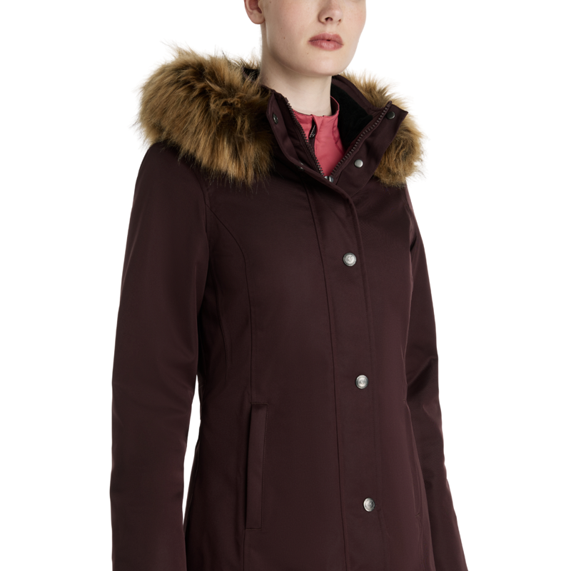 LeMieux Anya Waterproof Riding Coat - Damson-2