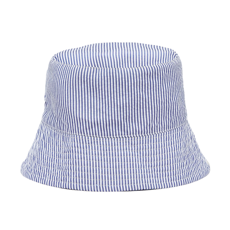 Joules Kids Bayley Reversible Fish Bucket Hat - Blue-1