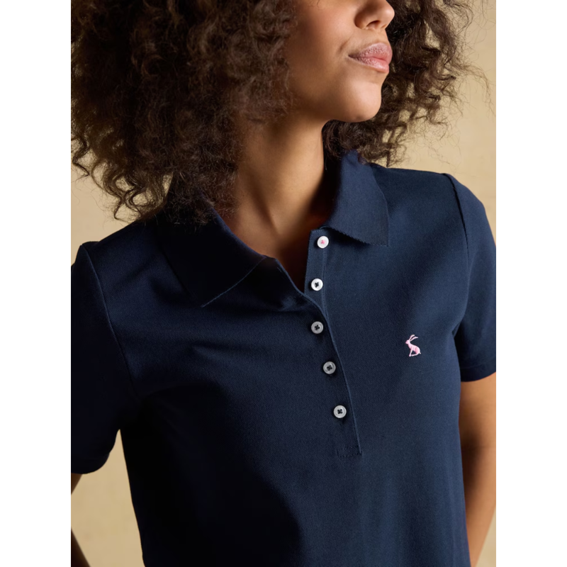 Joules Ladies Woody Polo Shirt - Navy-4
