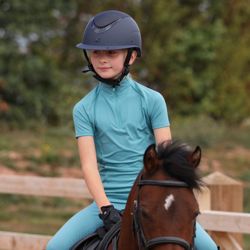 Aubrion Young Rider React Short Sleeve Base Layer -  Haze-8