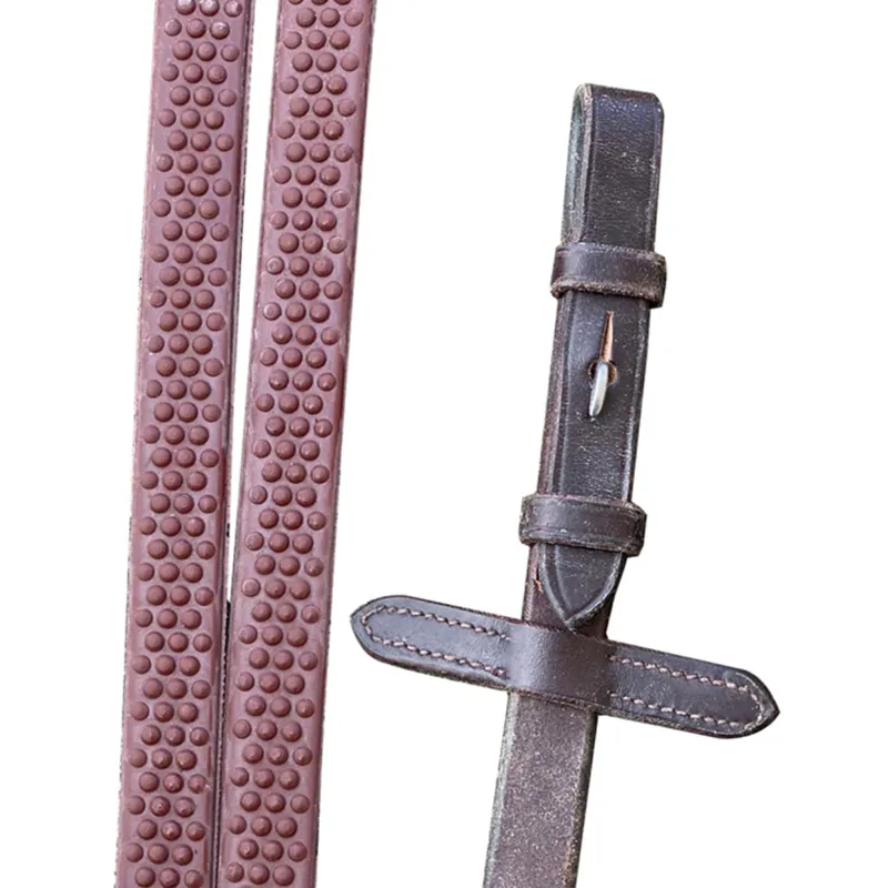 Mackey Legend Super Grip Reins - Brown