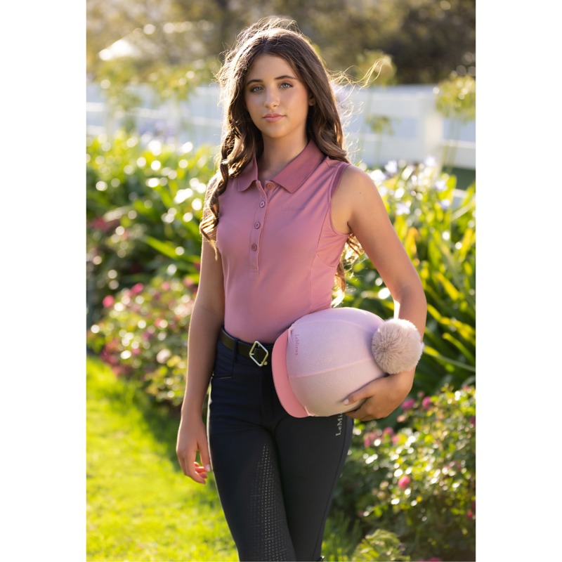 LeMieux Marissa Sleeveless Polo - Peony-4
