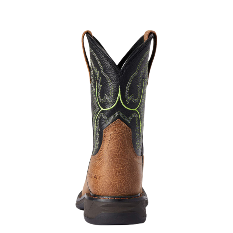 Ariat Youth Workhog XT Western Boot - Tumbled Bark/Dark Forest-3