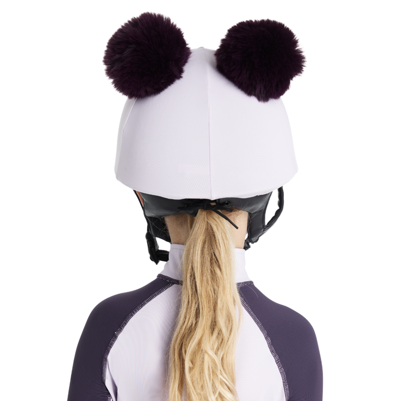 LeMieux Mini Double Pom Hat Silk - Lilac-1