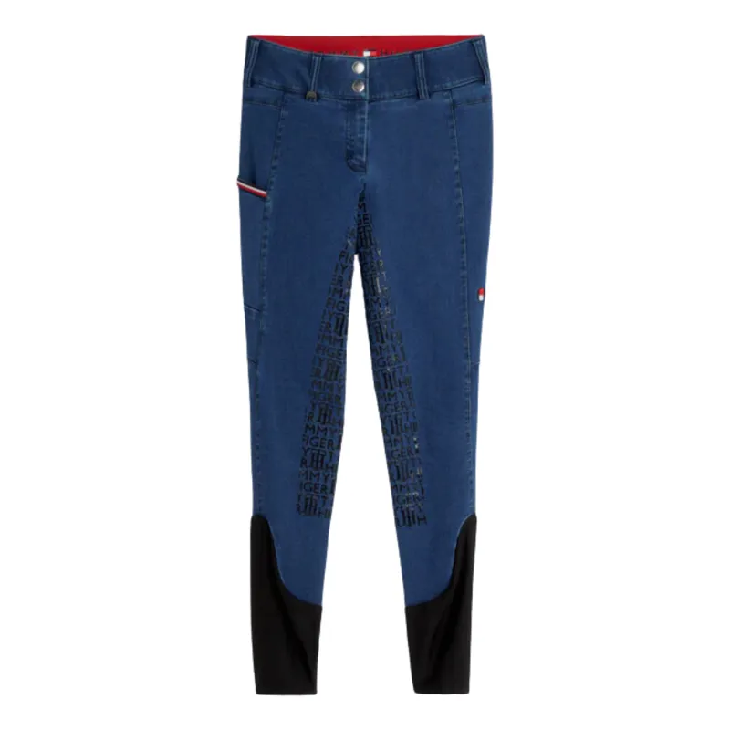 Tommy Hilfiger Full Seat Denim Style Breeches - Ocean