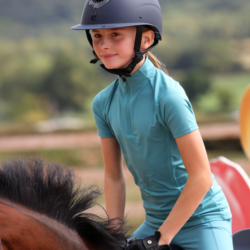 Aubrion Young Rider React Short Sleeve Base Layer -  Haze-7