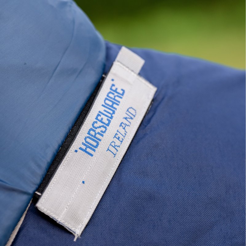 Horseware Rhino Plus VL 250g Medium Turnout Rug  - Navy/Titanium Grey Classic Blue-3