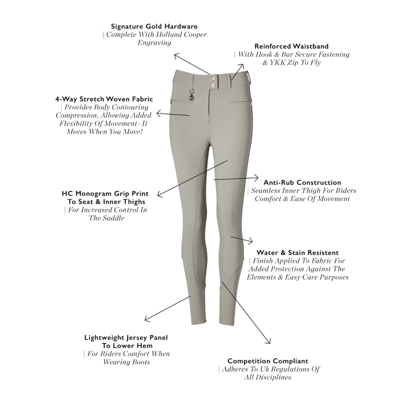 Holland Cooper Windsor Breeches - Soft Grey-6